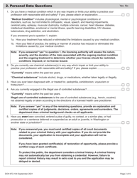 DOH Form 672-104 Veterinary Specialty License Application Packet - Washington, Page 8
