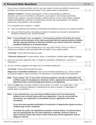 DOH Form 672-001 Veterinary License Application Packet - Washington, Page 10