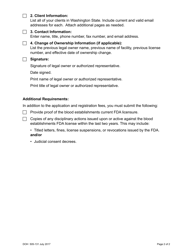 DOH Form 505-132 Blood Establishment Registration Application Packet - Washington, Page 4