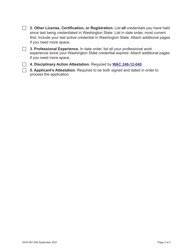 DOH Form 687-006 Dietitian/Nutritionist Expired Certification Activation Application Packet - Washington, Page 4
