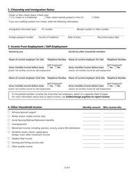Form HCA13-781 Application for Family Planning Only Services - Washington, Page 4