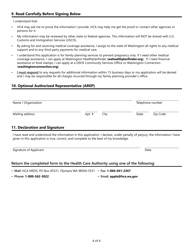 Form HCA13-781 Application for Family Planning Only Services - Washington, Page 6
