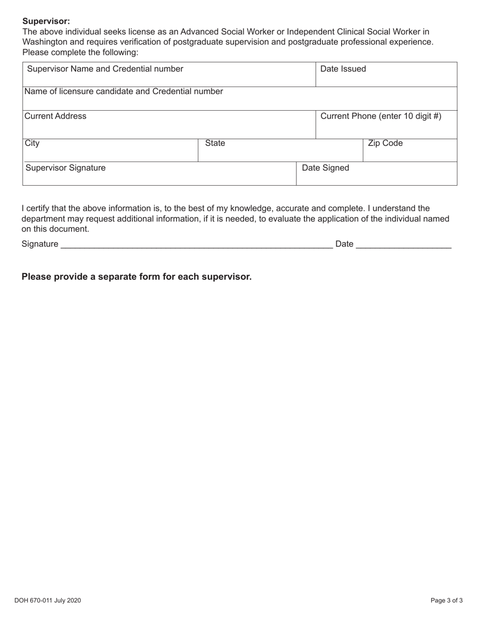 DOH Form 670-011 - Fill Out, Sign Online and Download Printable PDF ...