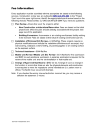 DOH Form 505-046 Construction Review Application - Washington, Page 2