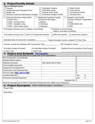 DOH Form 505-046 Construction Review Application - Washington, Page 7