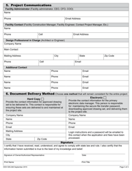 DOH Form 505-046 Construction Review Application - Washington, Page 8