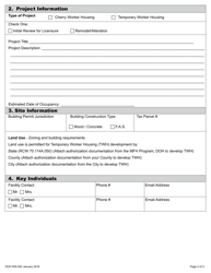 DOH Form 505-040 Cherry Harvest Camp/Temporary Worker Housing Construction Review Application - Washington, Page 5