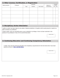 DOH Form 675-010 Home Care Aide Expired Certification Activation Application - Washington, Page 6