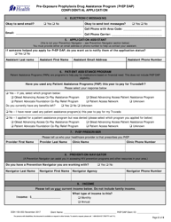 DOH Form 150-053 Pre-exposure Prophylaxis Drug Assistance Program (Prep Dap) Confidential Application - Washington, Page 2