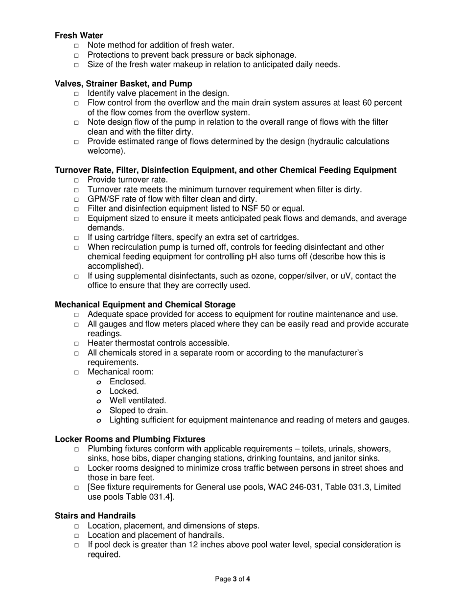 DOH Form 333-213 SPA Pool Plan Detail - Washington, Page 3