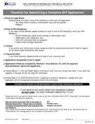 DOH Form 430-024 Early Intervention Program (Eip) Confidential Application - Washington, Page 12