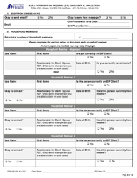 DOH Form 430-024 Early Intervention Program (Eip) Confidential Application - Washington, Page 2