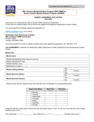 Document preview: DOH Form 963-123 Market Agreement Application - Wic & Senior Fmnp - Washington