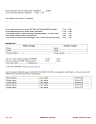 DOH Form 963-123 Market Agreement Application - Wic &amp; Senior Fmnp - Washington, Page 2