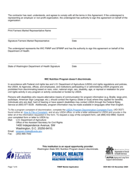 DOH Form 963-123 Market Agreement Application - Wic &amp; Senior Fmnp - Washington, Page 7
