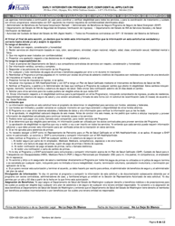 DOH Formulario 430-024 Programa De Intervencion Temprana (Eip) Solicitud Confidencial Para Nuevos Clientes - Washington (Spanish), Page 6