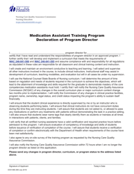 Document preview: DOH Form 669-369 Declaration of Program Director - Medication Assistant Training Program - Washington