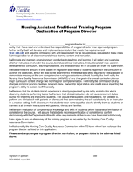 Document preview: DOH Form 669-345 Declaration of Program Director - Nursing Assistant Traditional Training Program - Washington