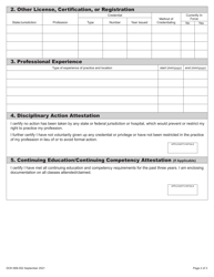 DOH Form 668-050 Psychology Expired Credential Activation Application - Washington, Page 6