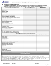 DOH Form 430-024 Early Intervention Program (Eip) Confidential Application for Current or Returning Clients - Washington, Page 3