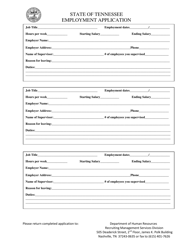 Employment Application - Tennessee, Page 4