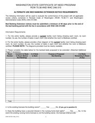 DOH Form 260-003 Nursing Home Alternative Use Bed Banking Extension Notice - Washington, Page 3