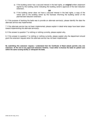 DOH Form 260-003 Nursing Home Alternative Use Bed Banking Extension Notice - Washington, Page 4