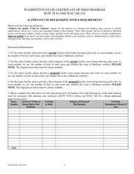 DOH Form 260-001 Nursing Home Alternativeuse Bed Banking Notice - Washington, Page 3