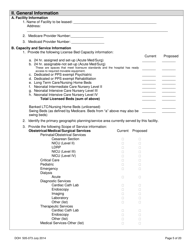 DOH Form 505-073 Application for Certificate of Need Lease of Part or All of a Hospital - Washington, Page 5