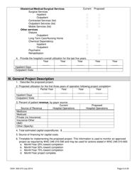 DOH Form 505-073 Application for Certificate of Need Lease of Part or All of a Hospital - Washington, Page 6