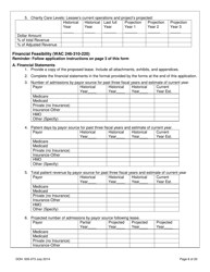 DOH Form 505-073 Application for Certificate of Need Lease of Part or All of a Hospital - Washington, Page 8