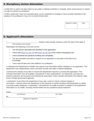 DOH Form 679-119 Midwifery Expired License Activation Application Packet - Washington, Page 7
