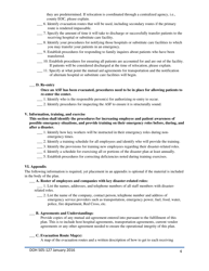 DOH Form 505-127 Sample Disaster Planning Checklist - Ambulatory Surgical Facilities - Washington, Page 4