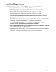 DOH Form 669-391 Innovation in Nursing Education Application - Washington, Page 4