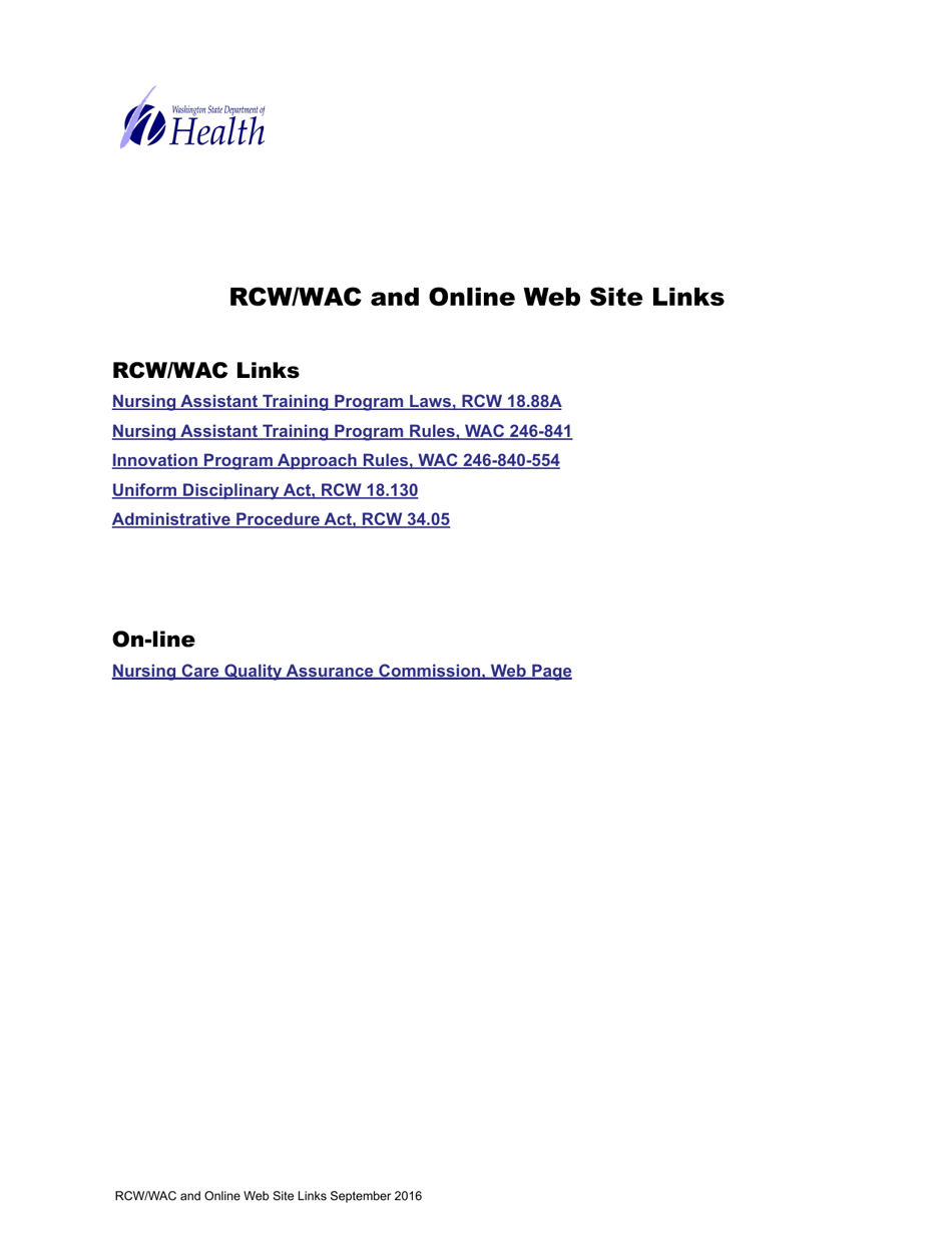 DOH Form 669-391 Innovation in Nursing Education Application - Washington, Page 7