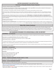 DOH Form 347-102 Confidential Sexually Transmitted Disease Case Report - Clallam County, Washington, Page 2