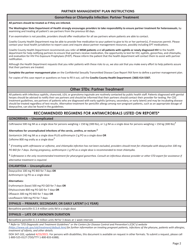 DOH Form 347-102 Confidential Sexually Transmitted Disease Case Report - Cowlitz County, Washington, Page 2