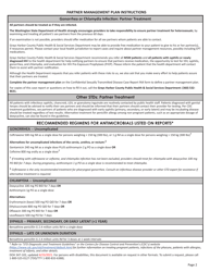 DOH Form 347-102 Confidential Sexually Transmitted Disease Case Report - Grays Harbor County, Washington, Page 2