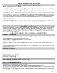 DOH Form 347-102 Confidential Sexually Transmitted Disease Case Report - Chelan-Douglas Health District, Washington, Page 2