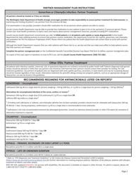 DOH Form 347-102 Confidential Sexually Transmitted Disease Case Report - Lincoln County, Washington, Page 2