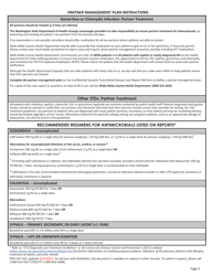 DOH Form 347-102 Confidential Sexually Transmitted Disease Case Report - Walla Walla County, Washington, Page 2