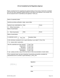 DOH Form 651-006 Medical Assistant Out-of-State Credential Verification - Washington, Page 2