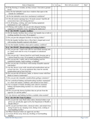 DOH Form 505-094 Temporary Worker Housing Inspection Checklist - Washington, Page 3