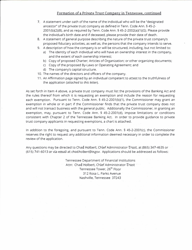 &quot;New Private Trust Company Instruction Letter&quot; - Tennessee, Page 2