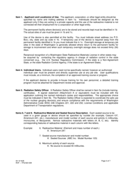 Instructions for Form RHF-1PG, DOH Form 322-029 Application for Radioactive Material Licence - Portable Gauge - Washington, Page 3