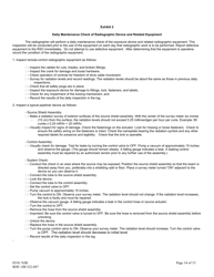 Instructions for DOH Form 322-046, RHF-1IR Application for Radioactive Material License Industrial Radiography - Washington, Page 14