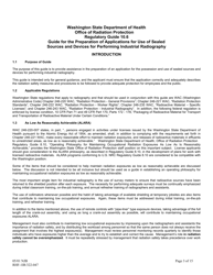Instructions for DOH Form 322-046, RHF-1IR Application for Radioactive Material License Industrial Radiography - Washington, Page 3