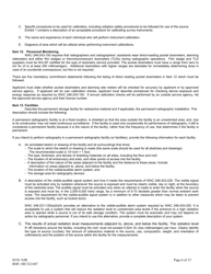 Instructions for DOH Form 322-046, RHF-1IR Application for Radioactive Material License Industrial Radiography - Washington, Page 6