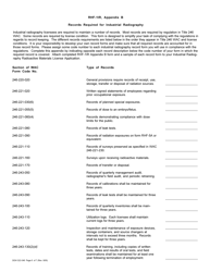 DOH Form 322-046 (RHF-1IR) Application for Radioactive Material License Industrial Radiography - Washington, Page 6