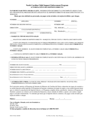 Document preview: Formulario DSS-4718 Autorizacion Para Deposito Directo - North Carolina (Spanish)